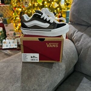 Vans Kids Black and White Sneakers